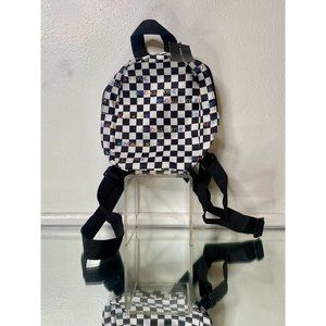 Kendall + Kylie Mini Backpack - Black & White Checkered
